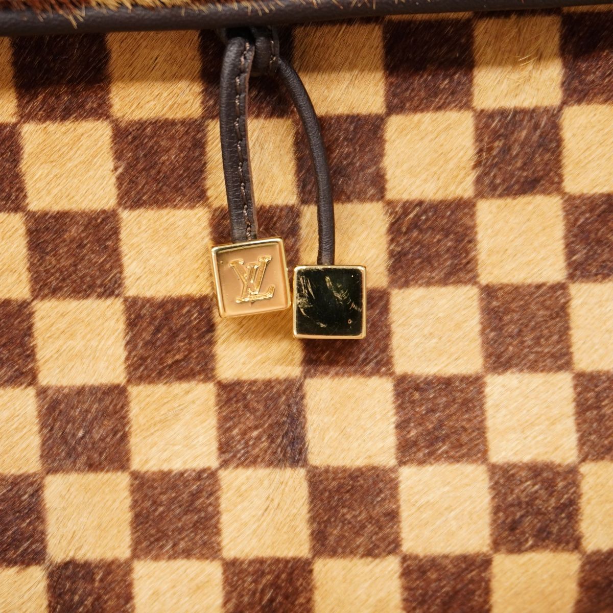 Louis Vuitton Shoulder Bag Damier Sauvage Gazelle Brown — view 8