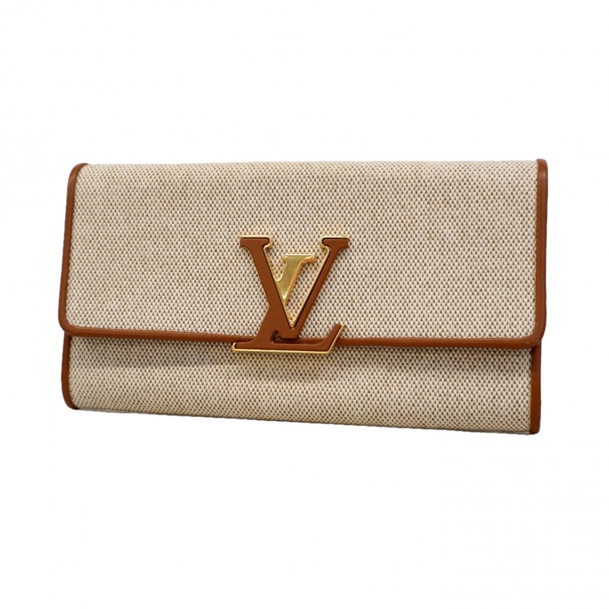 Louis Vuitton Wallet Portefeuille Capucines Beige
