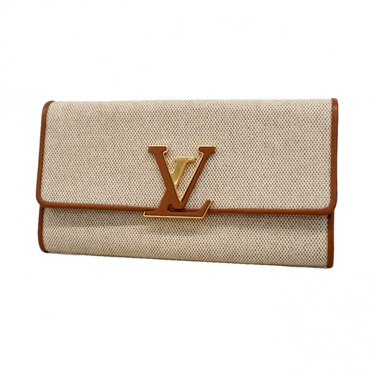 Louis Vuitton Wallet Portefeuille Capucines Beige