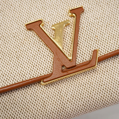 Louis Vuitton Wallet Portefeuille Capucines Beige — view 9