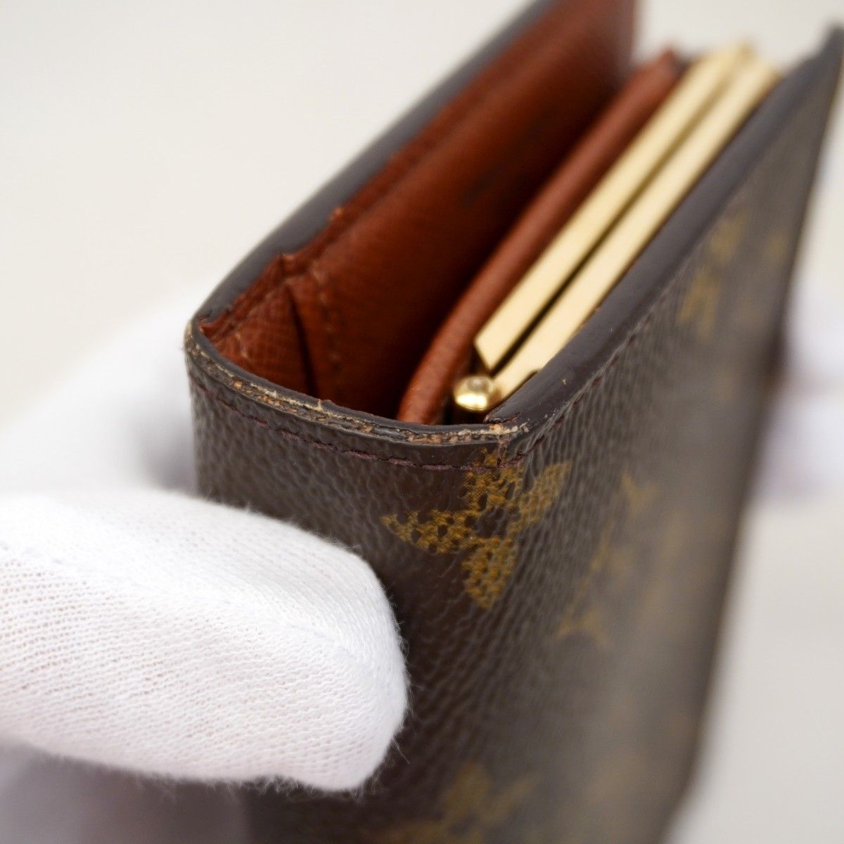 Louis Vuitton Wallet Monogram Porte-Monnaie Vier Viennois Brown — view 7