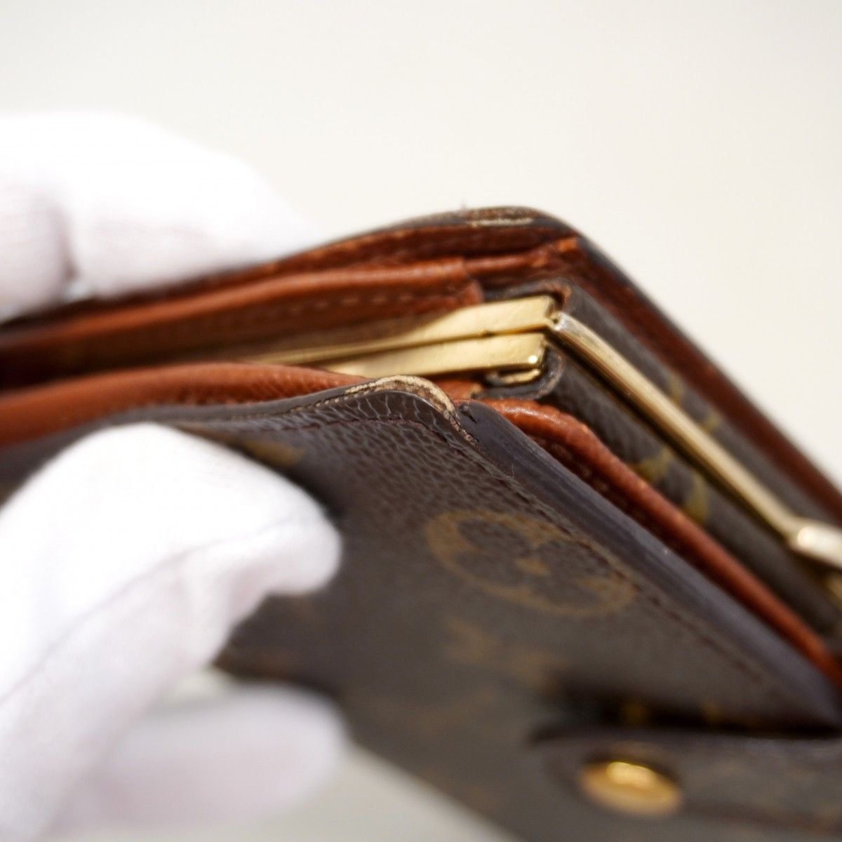 Louis Vuitton Wallet Monogram Porte-Monnaie Vier Viennois Brown — view 6