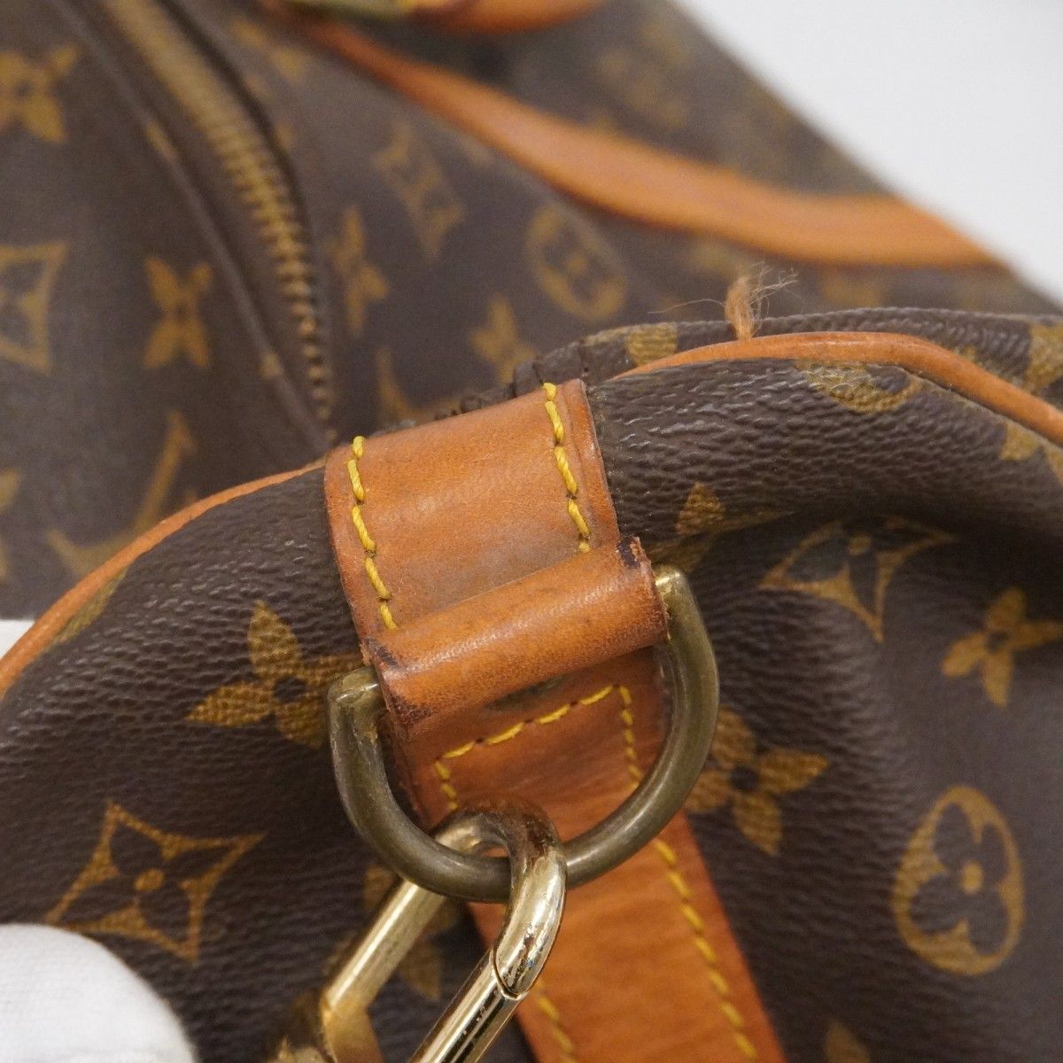 Louis Vuitton Boston Bag Monogram Keepall Bandouliere 60 Brown — view 8
