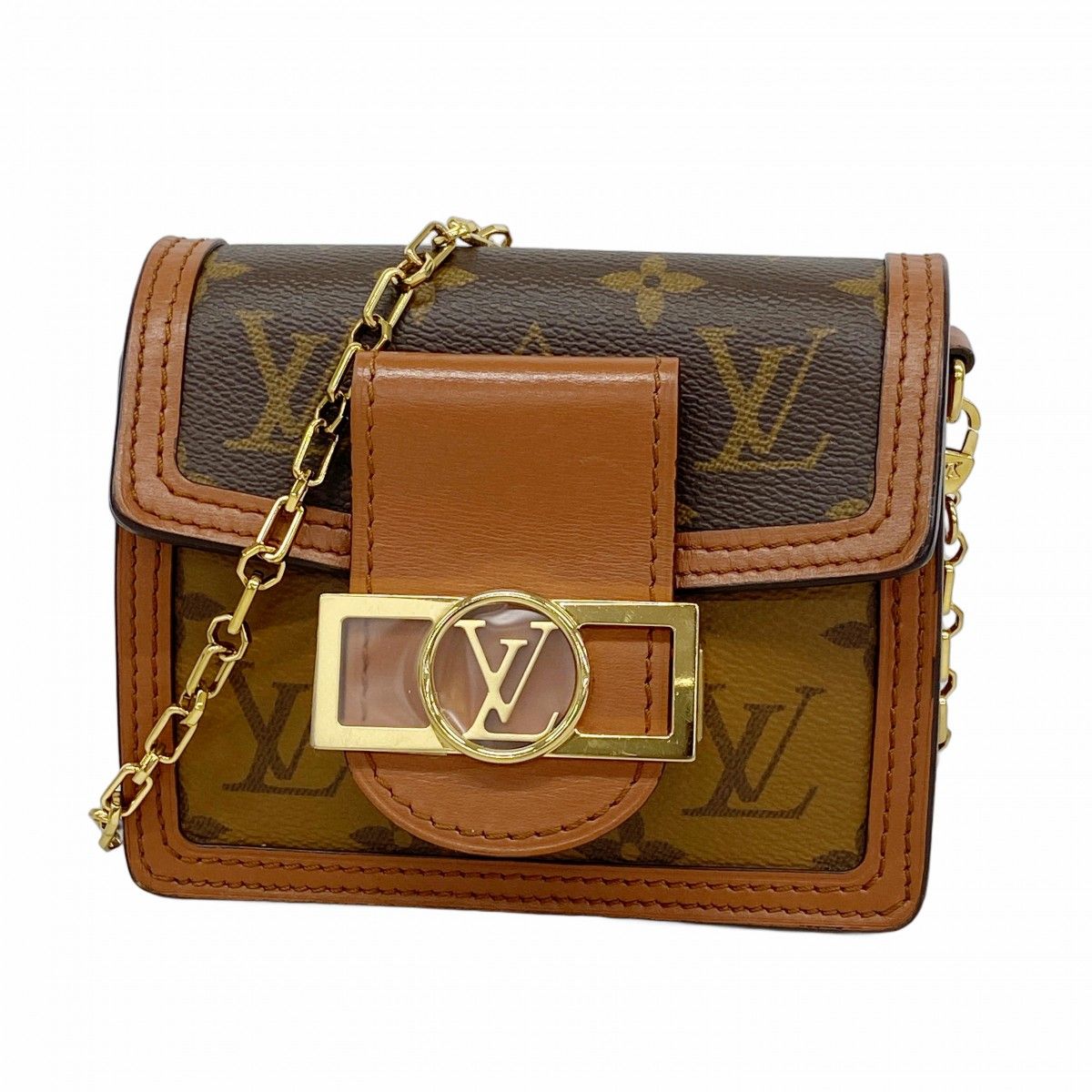 Louis Vuitton Shoulder Bag Monogram Reverse Pico de Fine Brown