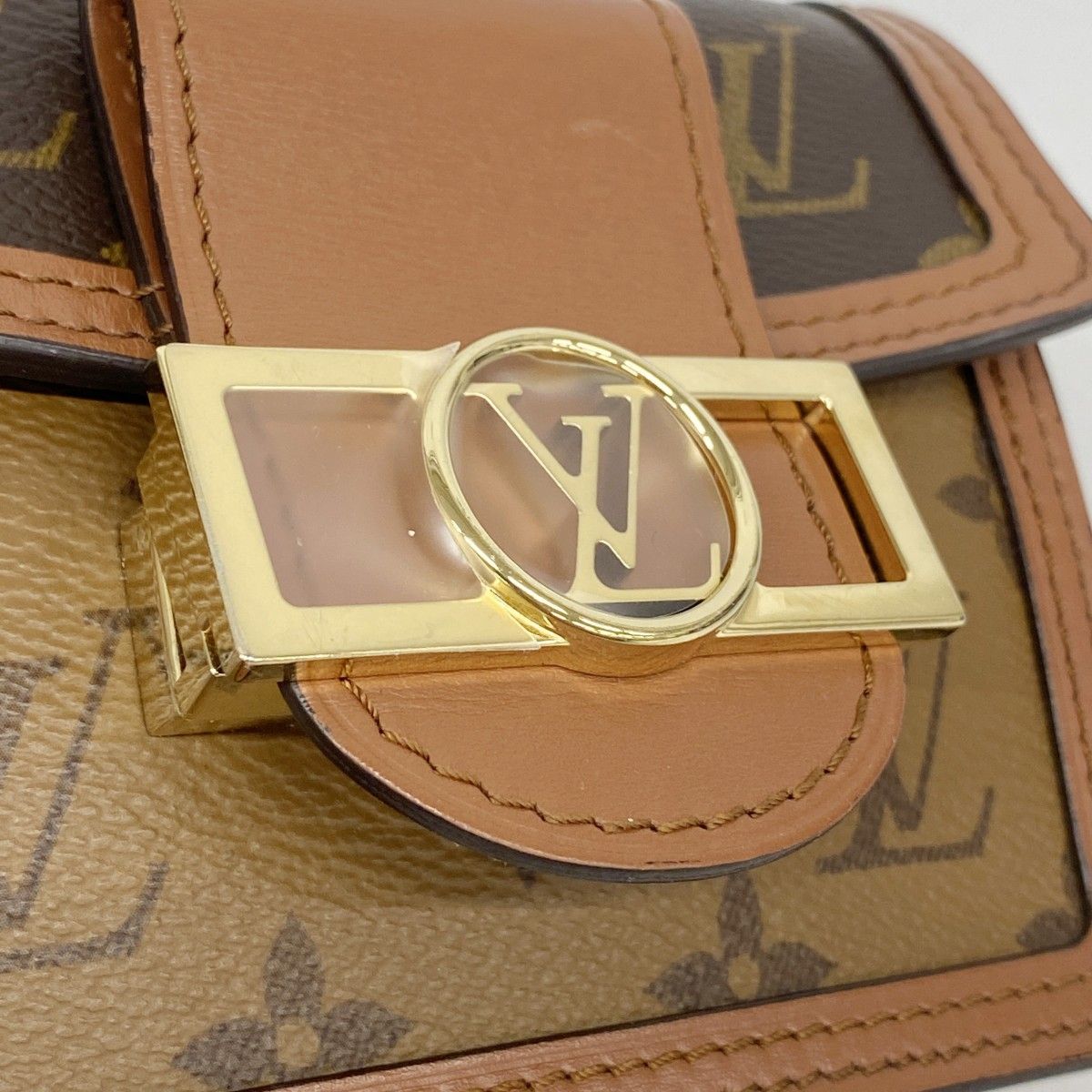 Louis Vuitton Shoulder Bag Monogram Reverse Pico de Fine Brown — view 7