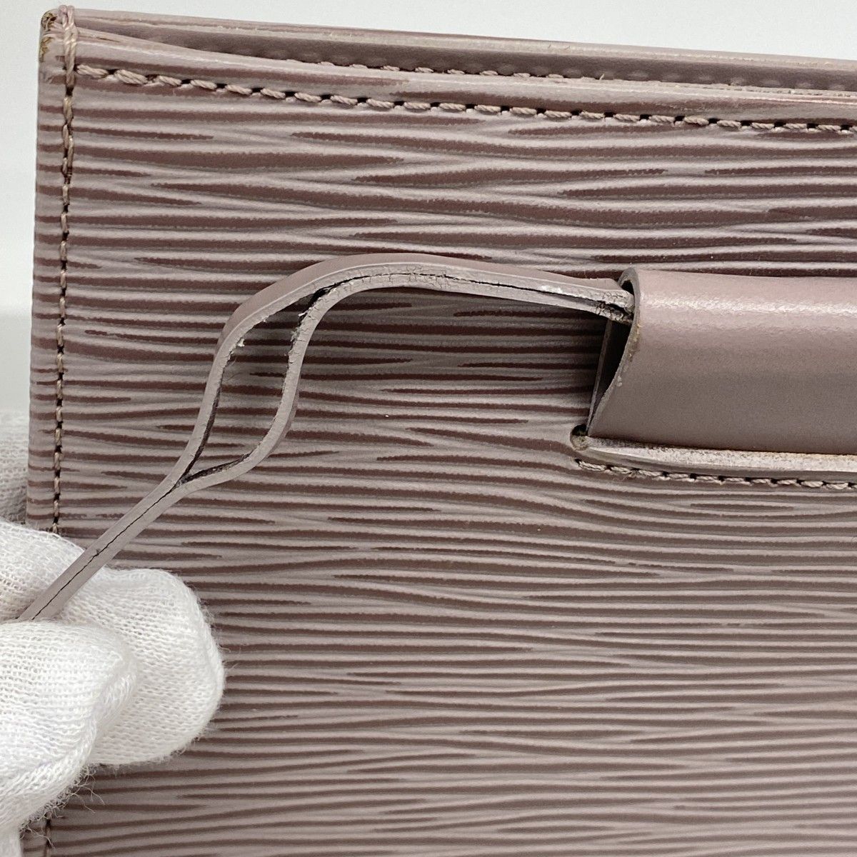 Louis Vuitton Shoulder Bag Epi Saint Tropez Lila — view 6