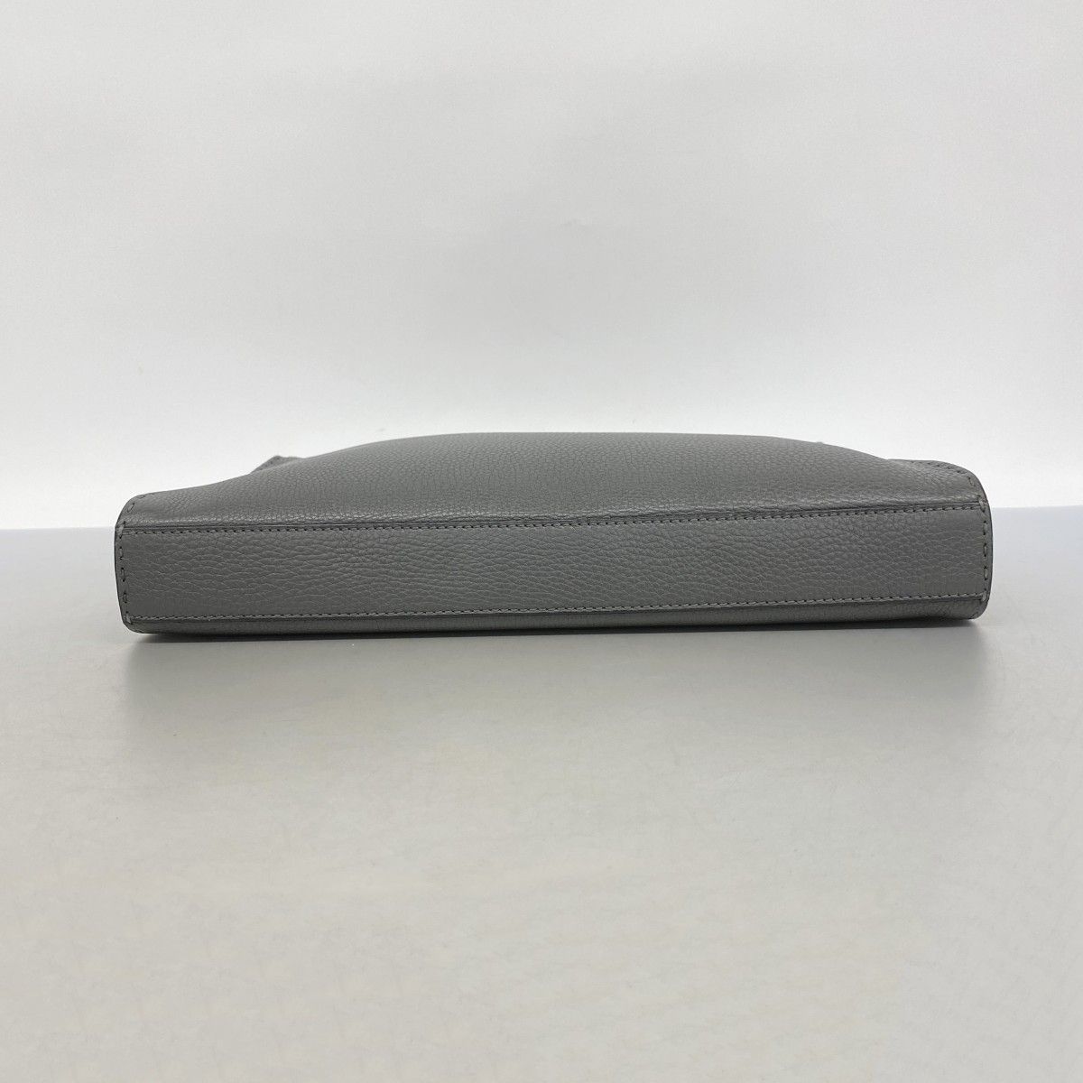 Fendi Handbag Monster Selleria Leather Gray Silver 2-Way — view 3