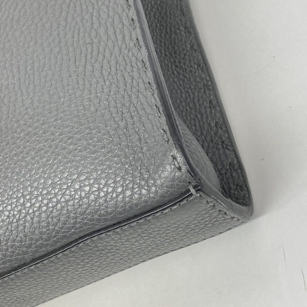 Fendi Handbag Monster Selleria Leather Gray Silver 2-Way — view 7