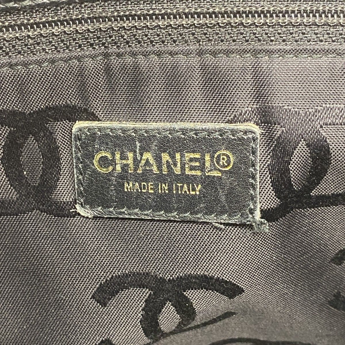 Chanel Tote Caviar Leather Black Champagne Gold — view 5