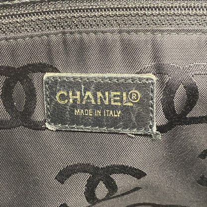 Chanel Tote Caviar Leather Black Champagne Gold — view 5