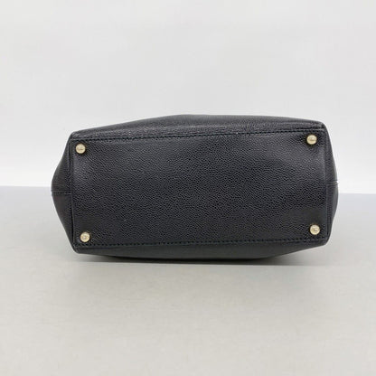 Chanel Tote Caviar Leather Black Champagne Gold — view 3