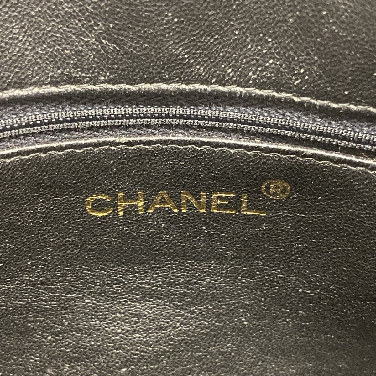 Chanel Shoulder Bag Quilted Lambskin Black Gold — view 5