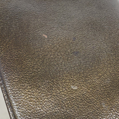 Chanel Wallet Patent Leather Brown Black Silver — view 5