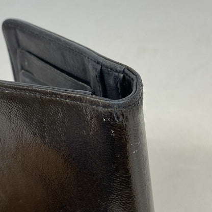 Chanel Wallet Patent Leather Brown Black Silver — view 6