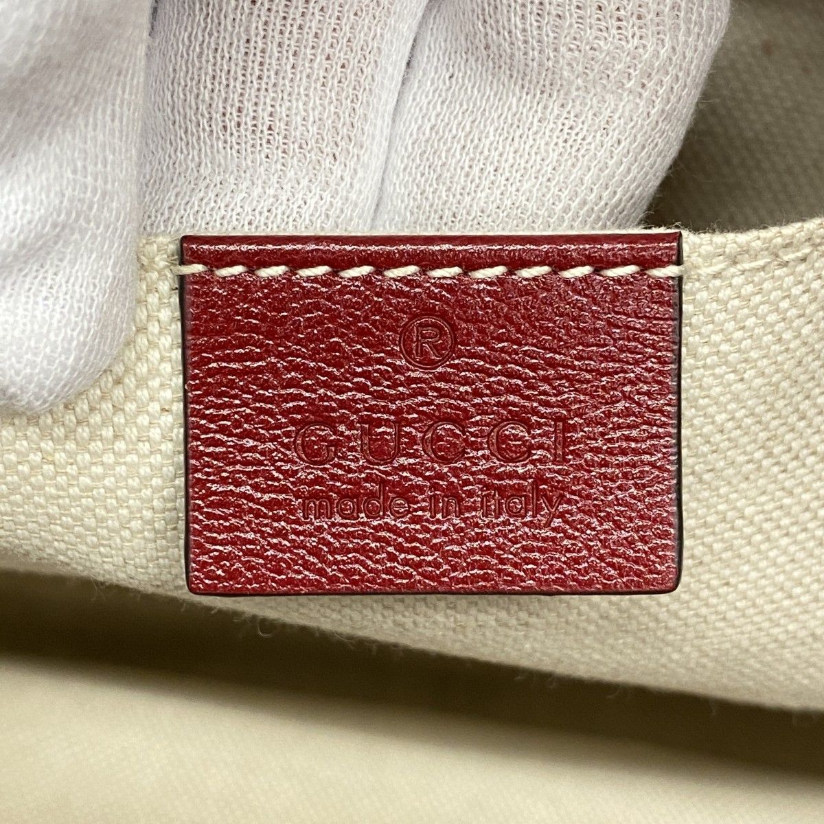 Gucci Tote Horsebit Leather Red Gold 2-Way — view 5