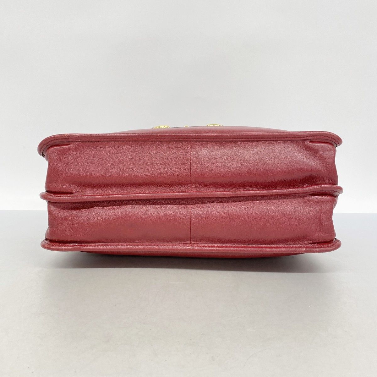 Gucci Tote Horsebit Leather Red Gold 2-Way — view 3
