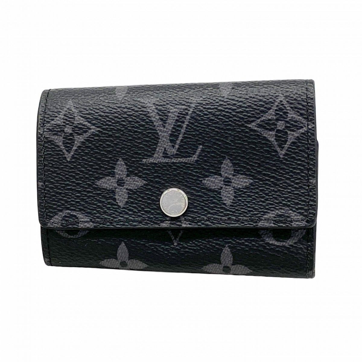 Louis Vuitton Key Case Monogram Eclipse Multicles 6 Black Key Holder
