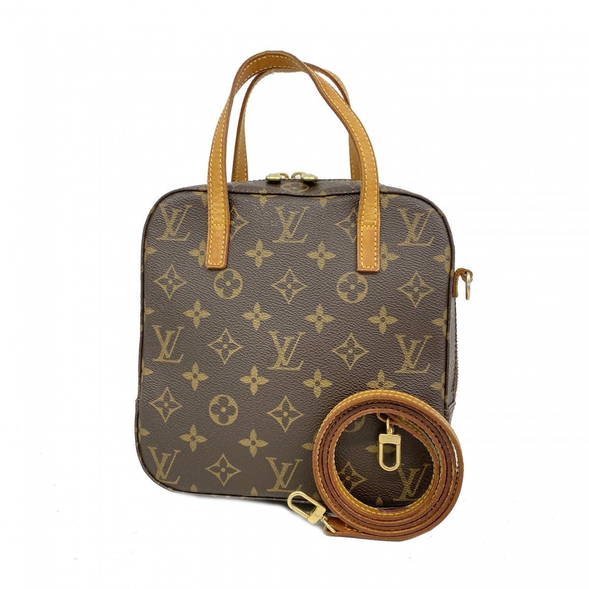 Louis Vuitton Handbag Monogram Spontini Brown 2-Way