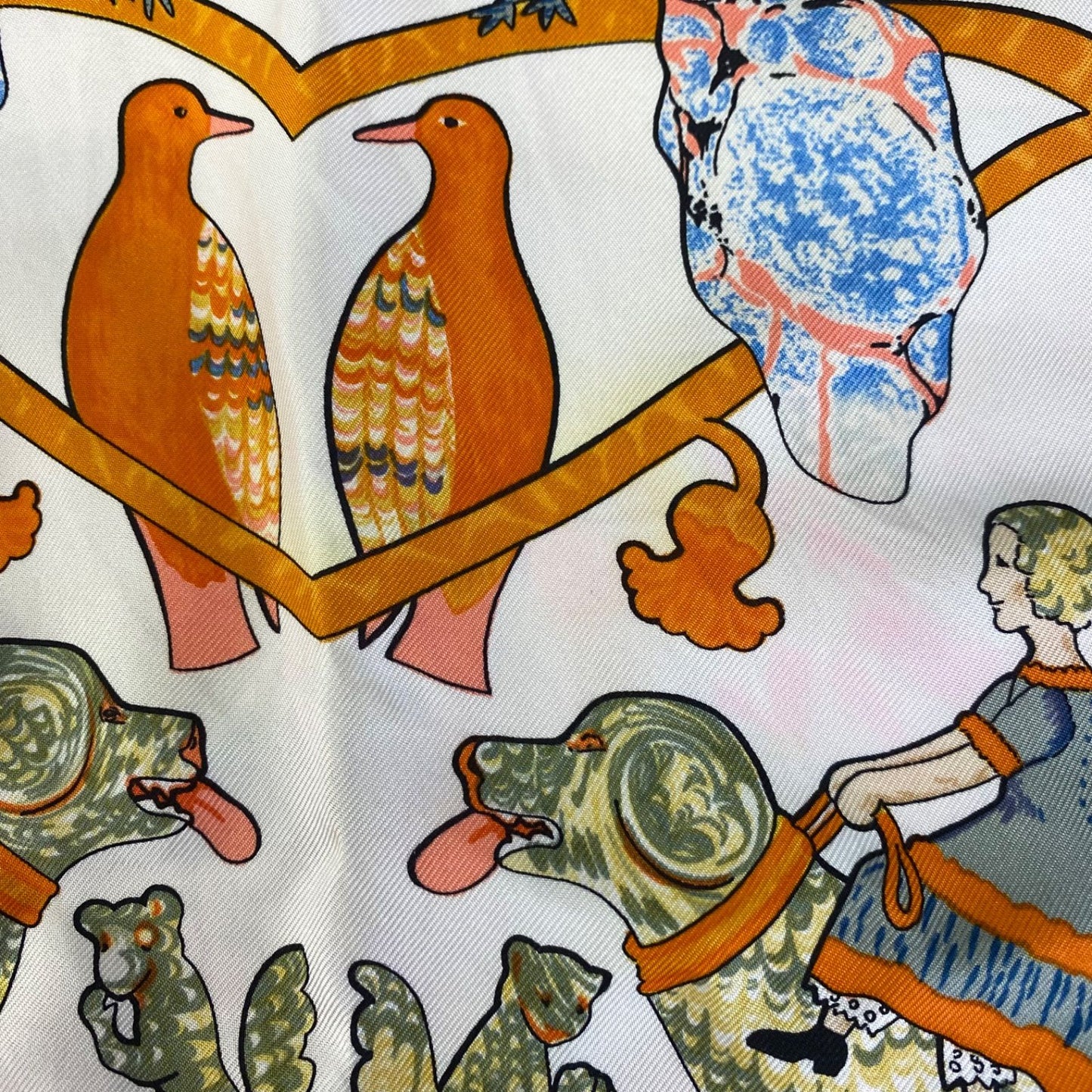 Hermes Carre 90 Early America Vintage Scarf Silk — view 9