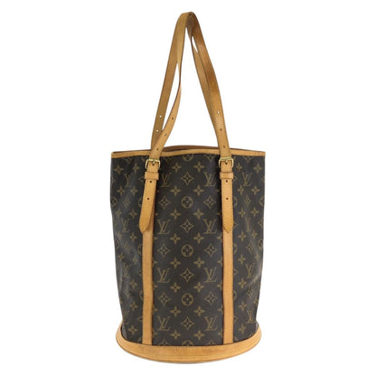 Louis Vuitton Monogram Bucket GM Brown Gold Leather Shoulder