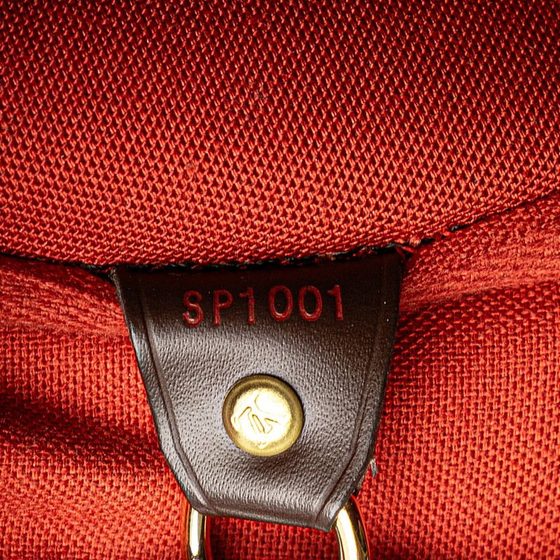Louis Vuitton Damier Nolita Handbag Brown Leather — view 9
