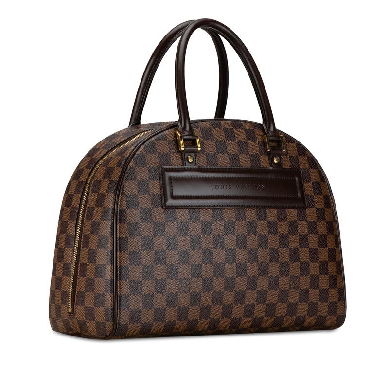 Louis Vuitton Damier Nolita Handbag Brown Leather — view 2
