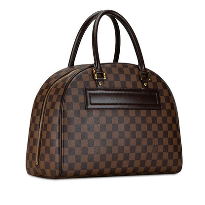 Louis Vuitton Damier Nolita Handbag Brown Leather — view 2