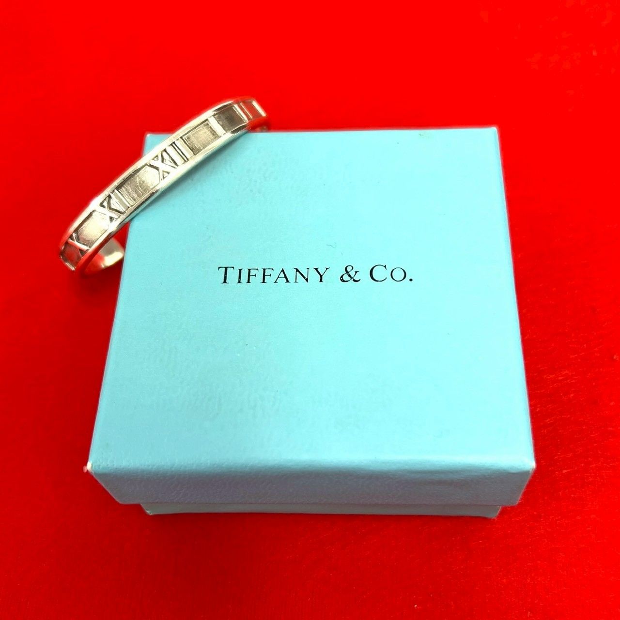 Tiffany & Co Atlas Bangle 925 Sterling Silver Bracelet