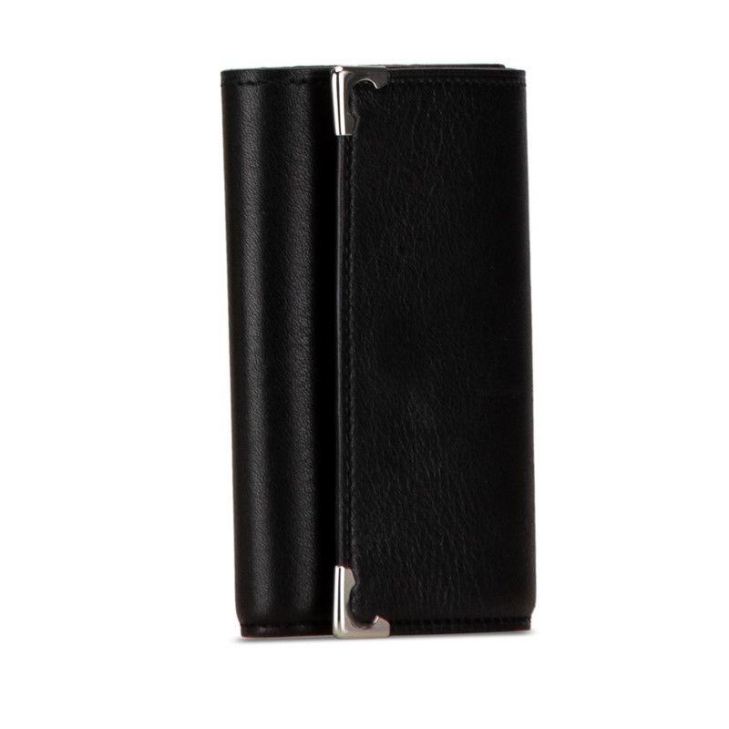 Cartier Must Line 6 Key Case Black Leather Key Holder — view 2
