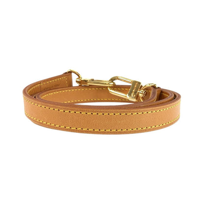 Louis Vuitton Leather Beige Brown Gold Shoulder Strap — view 2