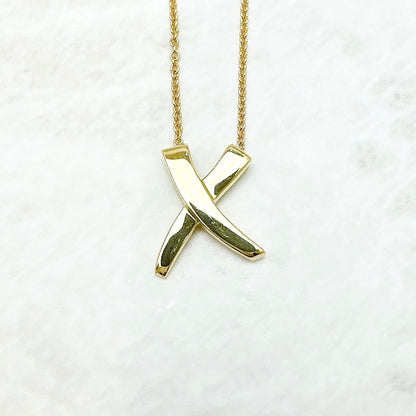 Tiffany & Co Kiss Yellow Gold Necklace 41 cm — view 3