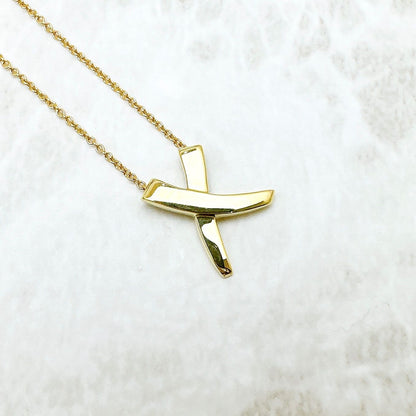 Tiffany & Co Kiss Yellow Gold Necklace 41 cm — view 2