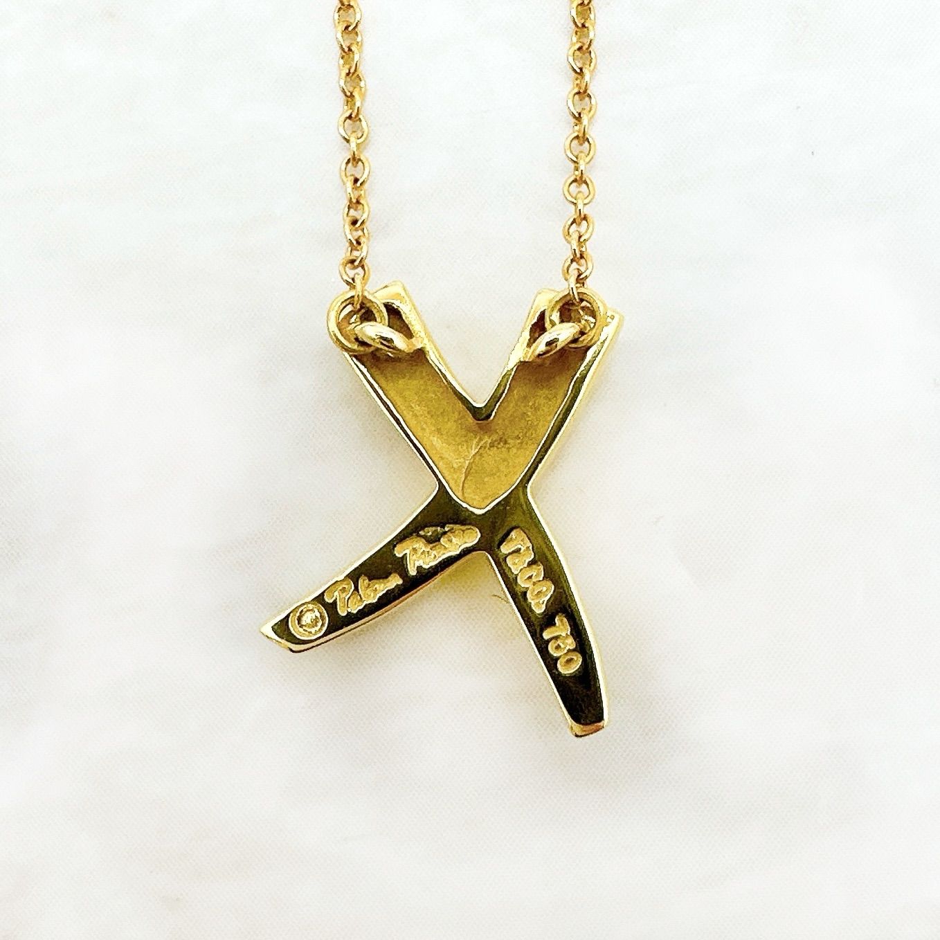 Tiffany & Co Kiss Yellow Gold Necklace 41 cm — view 6