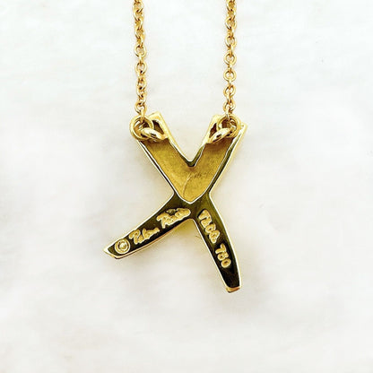 Tiffany & Co Kiss Yellow Gold Necklace 41 cm — view 6