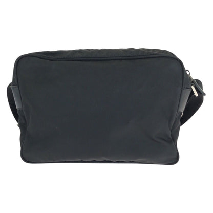 Prada Tessuto Black Silver Nylon Shoulder — view 2