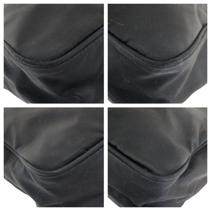 Prada Tessuto Black Silver Nylon Shoulder — view 3