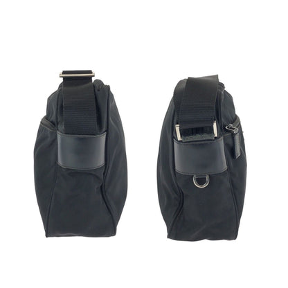 Prada Tessuto Black Silver Nylon Shoulder — view 8