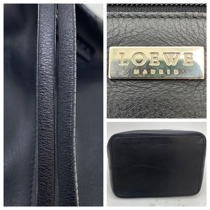 Loewe Hand Leather Black Pouch Anagram — view 4
