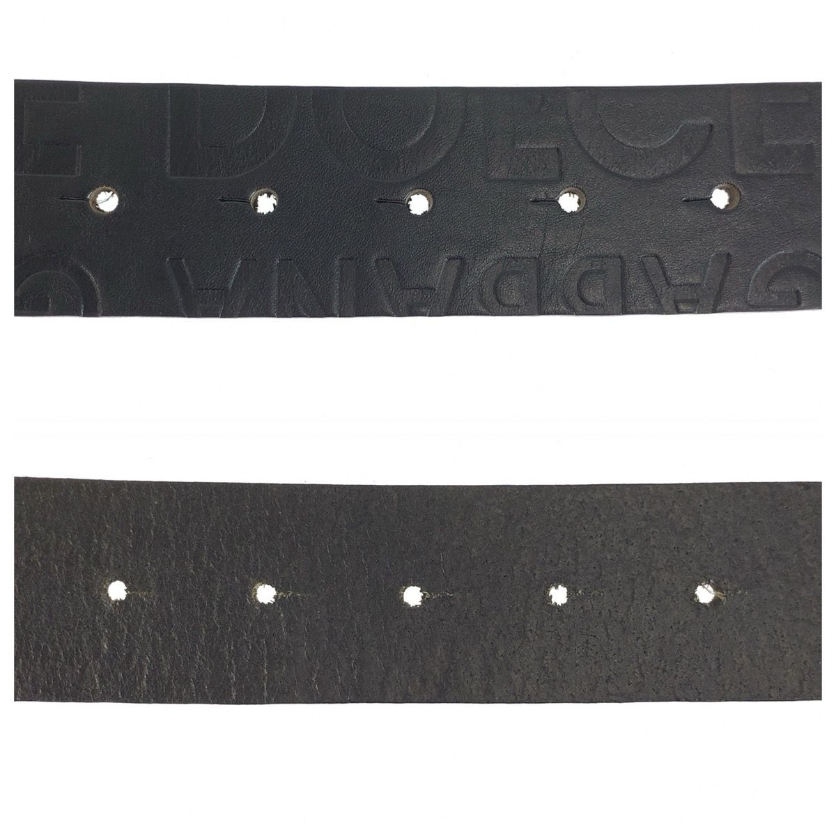 Dolce & Gabbana 99 cm Black Silver Leather Belt — view 7