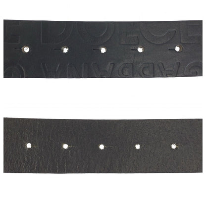 Dolce & Gabbana 99 cm Black Silver Leather Belt — view 7