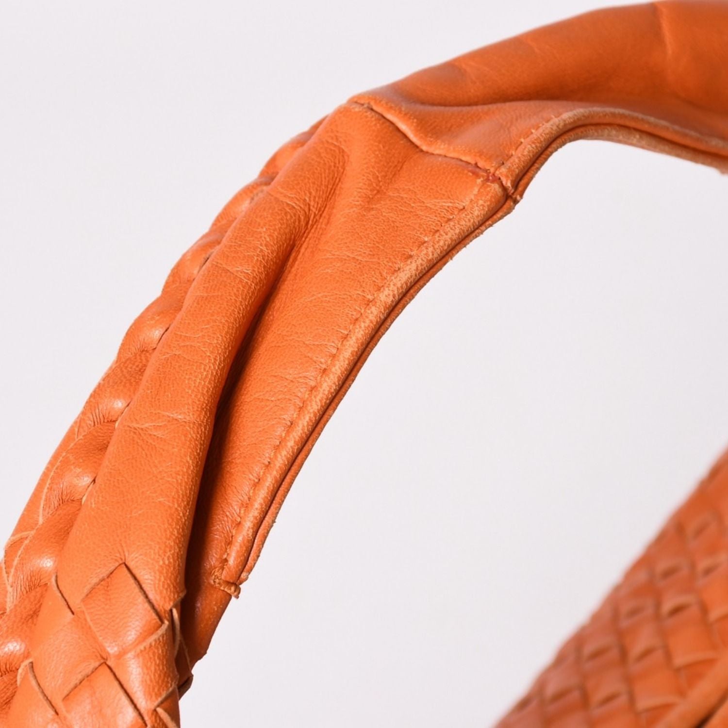 Bottega Veneta Hobo Intrecciato Leather Orange — view 7
