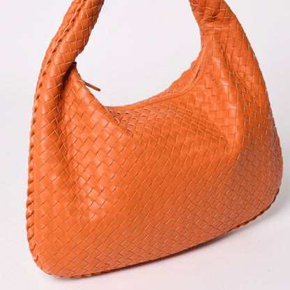 Bottega Veneta Hobo Intrecciato Leather Orange — view 3