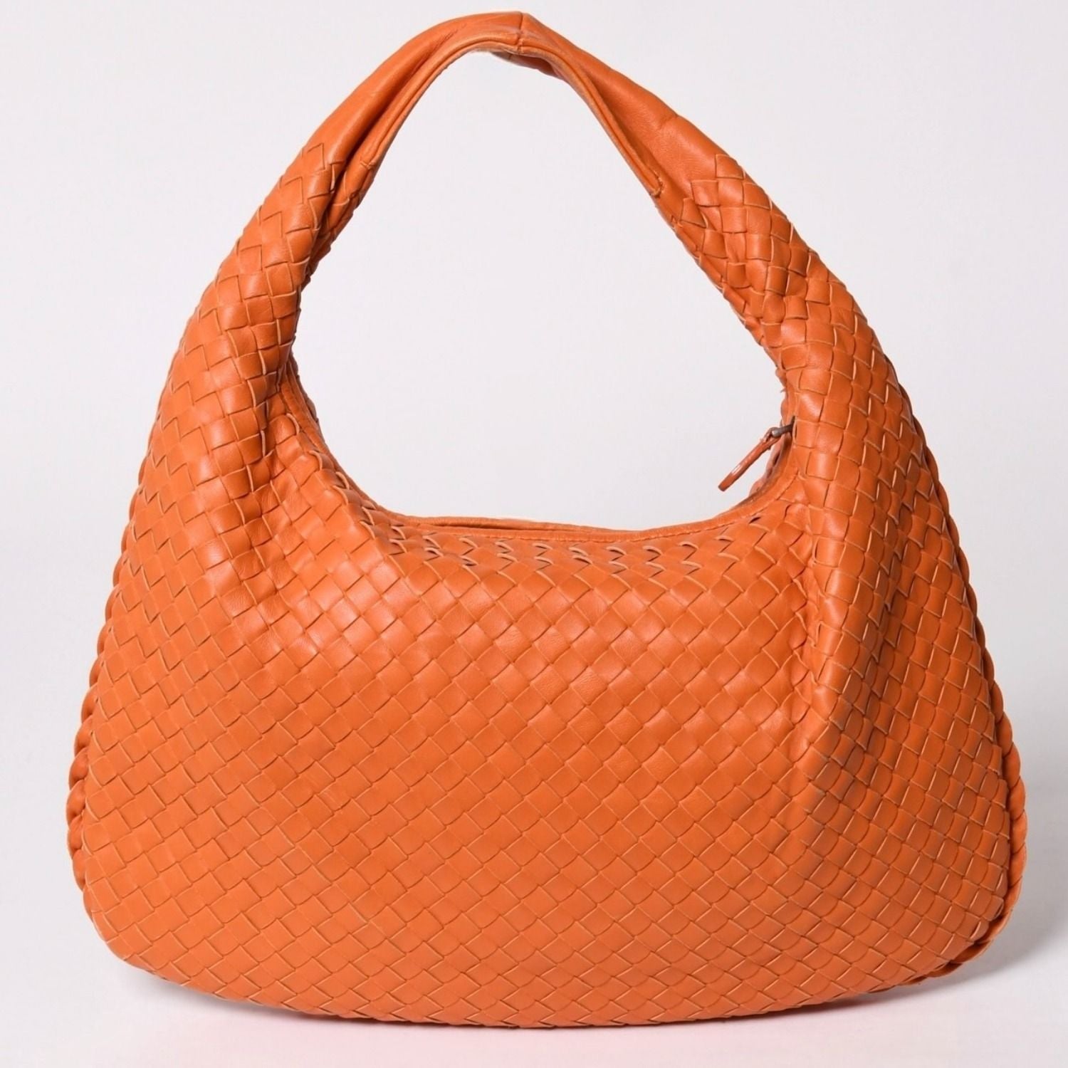 Bottega Veneta Hobo Intrecciato Leather Orange — view 2