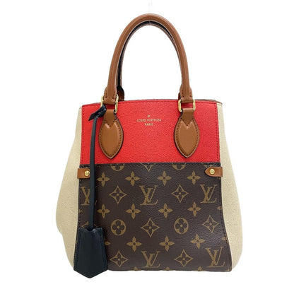 Louis Vuitton Fold Tote PM Monogram Leather Handbag