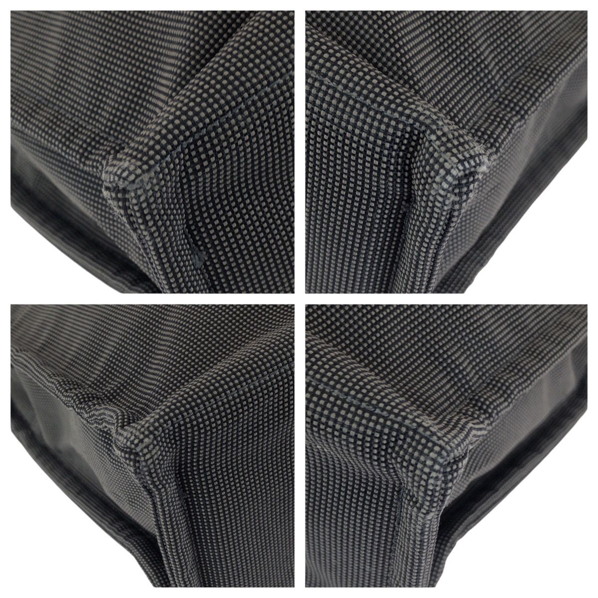 Hermes Her Line Gray Silver Polyamide Polyester Tote — view 3