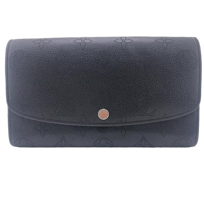 Louis Vuitton Portefeuille Iris Mahina Leather Wallet Black
