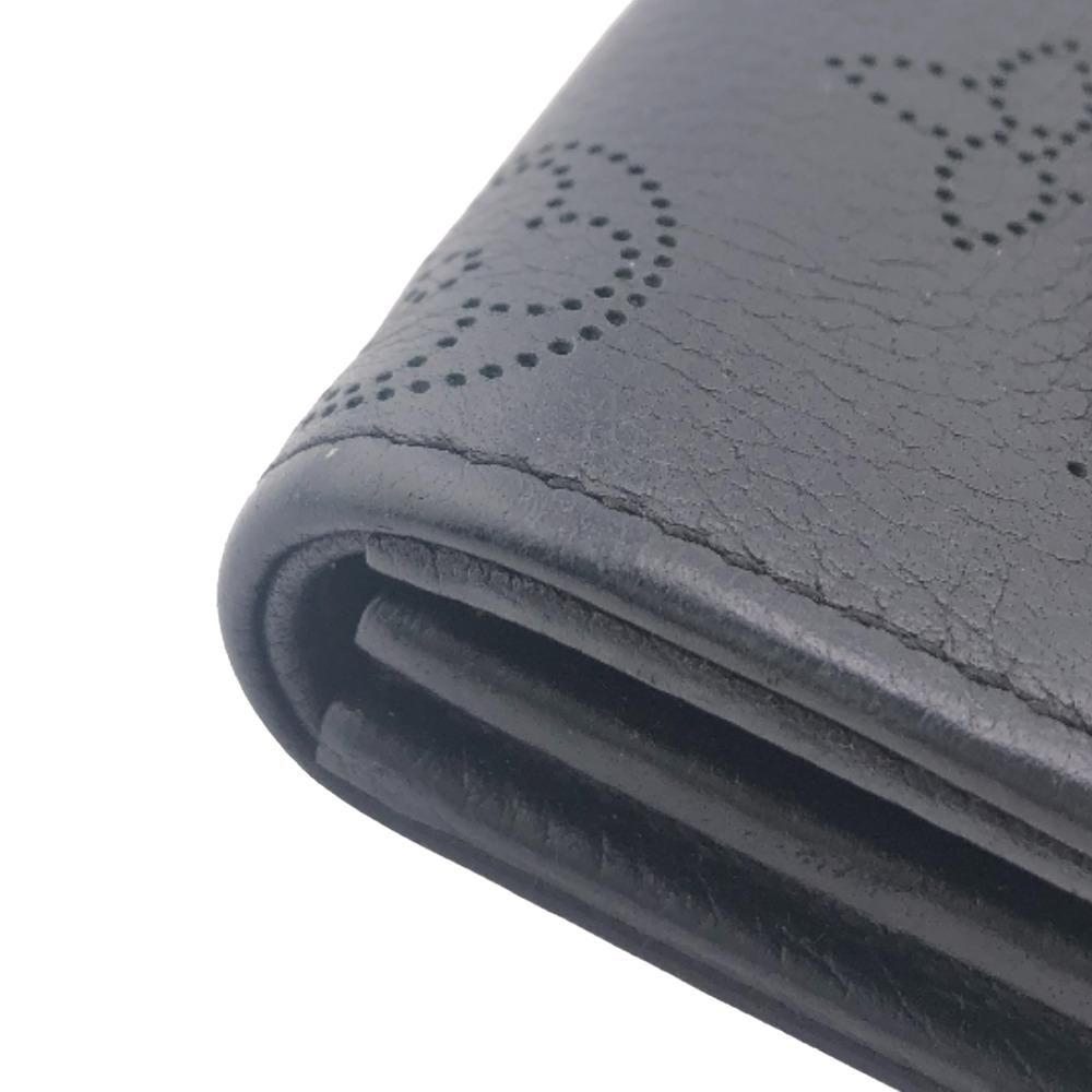 Louis Vuitton Portefeuille Iris Mahina Leather Wallet Black — view 4
