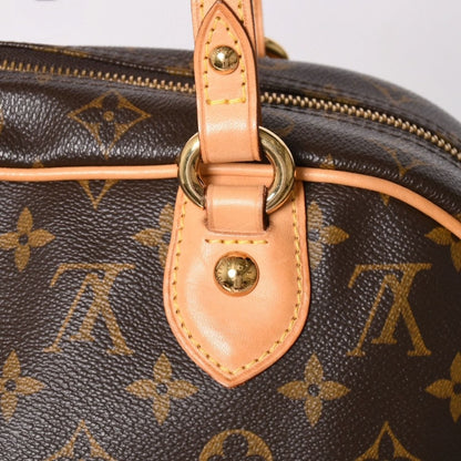 Louis Vuitton Montorgueil GM Shoulder Bag Brown Monogram Canvas Gold — view 7
