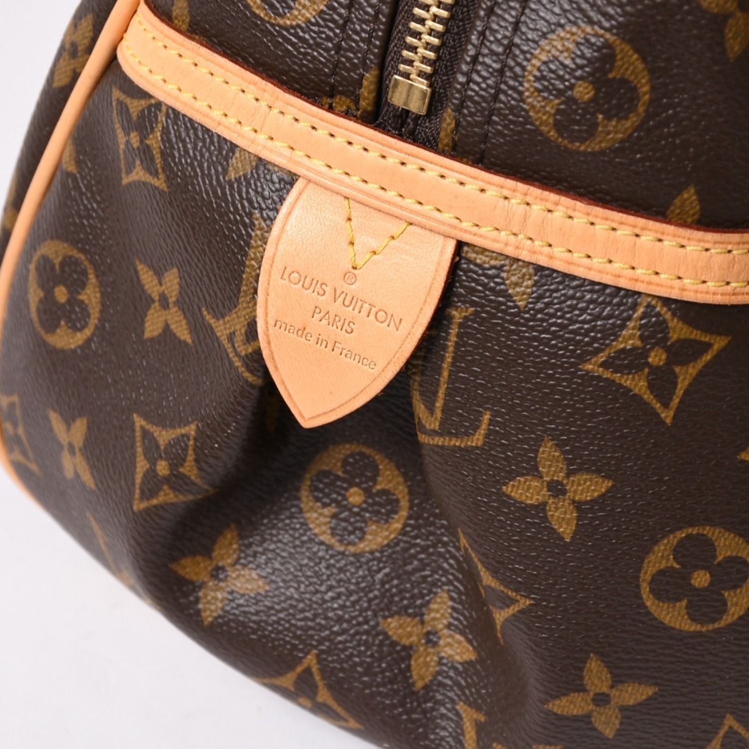 Louis Vuitton Montorgueil GM Shoulder Bag Brown Monogram Canvas Gold — view 4