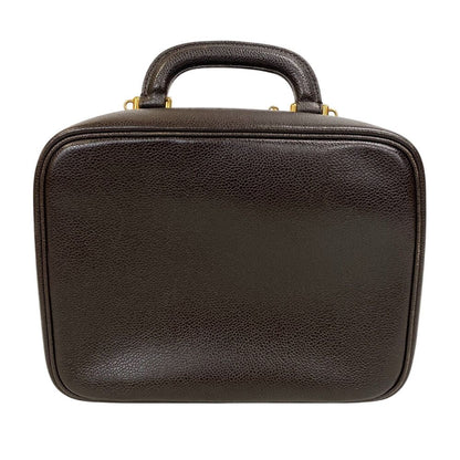 Chanel CC Logo 2-Way Caviar Leather Shoulder Bag Brown — view 2